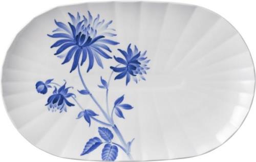 Royal Copenhagen Blomst FAD Dahlia 34 CM Hvid Str 34 - Serveringsfade ...