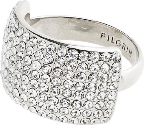 Pilgrim Aspen Recycled Crystal Ring Silverplated one size - Ringe hos ...