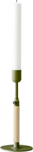 Audo Copenhagen Duca Candleholder, Olive Green Grøn & Beige - Kronelys...