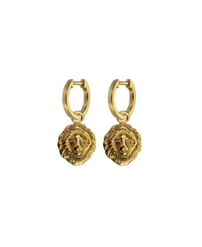 Hultquist Lions Head Earrings Length: 2.2 cm - Creoler hos Magasin