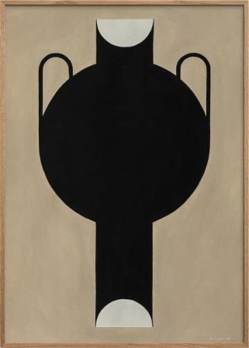 Poster & Frame Silhouette Of A Vase 07 Brun Str 30 x 40 cm - Plakater ...