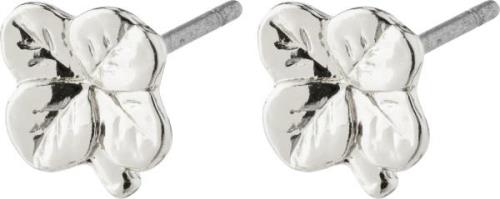 Pilgrim Octavia Recycled Clover Earrings Silverplated one size - Ørest...