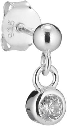 The Earring Shop Crystal Stud Silver One size - Ørestikker hos Magasin