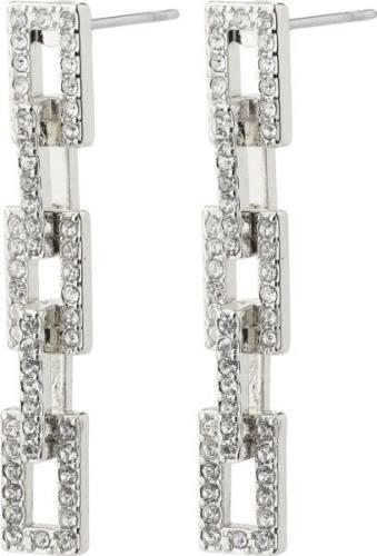 Pilgrim Coby Recycled Crystal Earrings Silverplated one size - Ørestik...