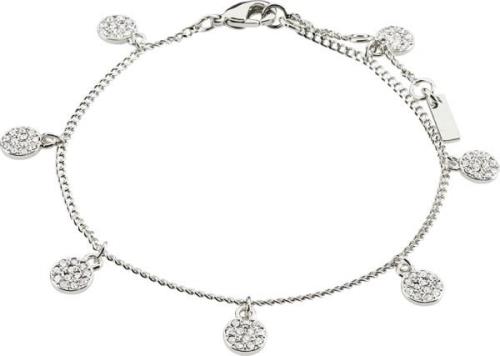 Pilgrim Chayenne Recycled Crystal Bracelet Silverplated one size - Kæd...