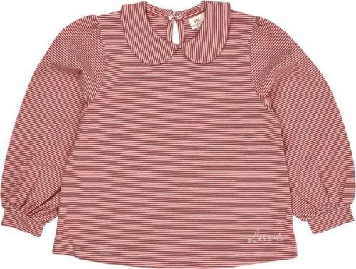 Copenhagen Colors Striped Blouse W. Collar LS Str 128 - Red/cream Stri...