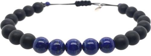 BeChristensen Jonas Onyx/lapis Lazuli Bracelet One Size - Perlearmbånd...