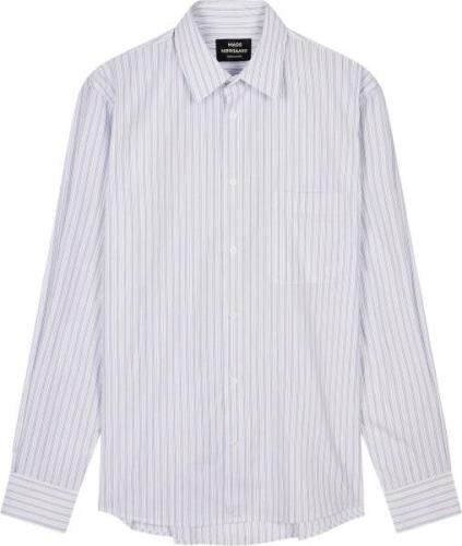 Mads Nørgaard - Copenhagen Organic Cotton Poplin Sune Shirt Mand Blå+H...