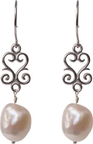 BeChristensen Mariela Pearl Earrings Silver One Size - Ørehænger hos M...