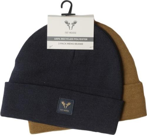 Fat Moose Base 2pack Beanie ONE SIZE - Huer hos Magasin