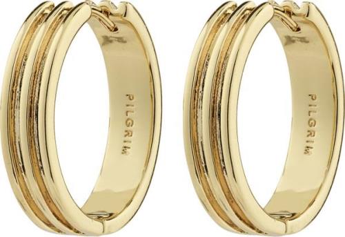 Pilgrim Bennett Recycled Hoop Earrings Goldplated one size - Creoler h...