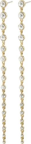 Pilgrim Reagan Recycled Crystal Earrings Goldplated one size - Ørestik...