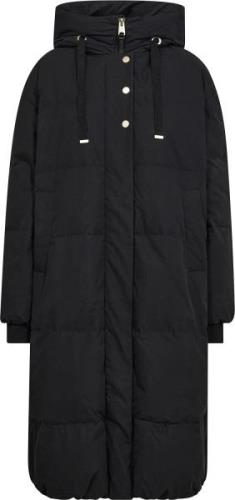 Mos Mosh Mmcayo Long Quilt Jacket Kvinde Black Vinterjakker Str L - ho...