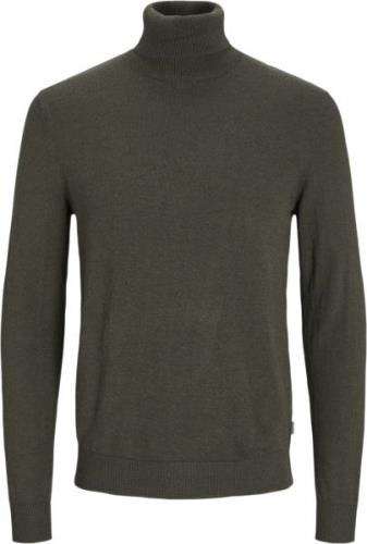 Jack & Jones Jjeemil Knit Roll Neck Noos Mand Olive Night/melange Turt...