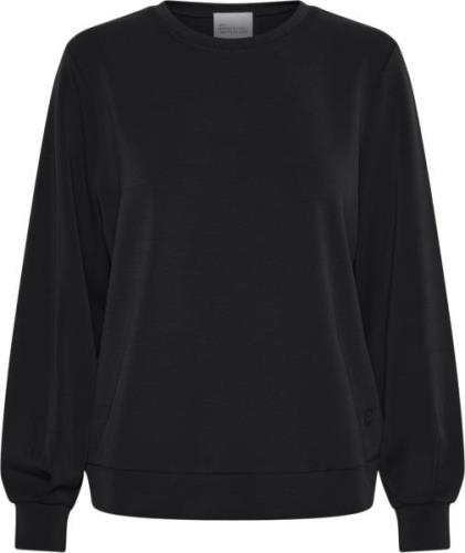 My Essential Wardrobe 23 THE Sweat Blouse Kvinde Black Sweatshirts Cas...