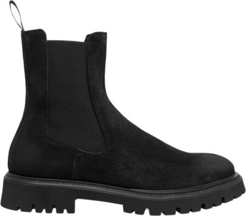 Les Deux Tatum Suede Chelsea Boot Mand Black Chelsea Boots Str 41 - ho...