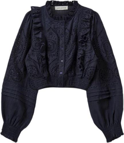 Sofie Schnoor Shirt Str 8 år / 128 cm - Dark Blue Skjorter hos Magasin