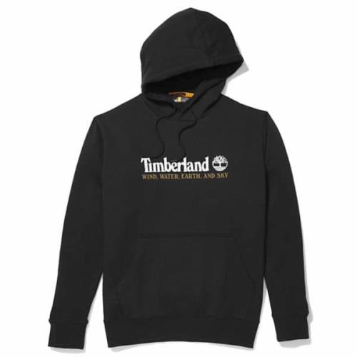 TIMBERLAND Wwes Hoodie BB REG Mand Black Hoodies Str L - Bomuld hos Ma...