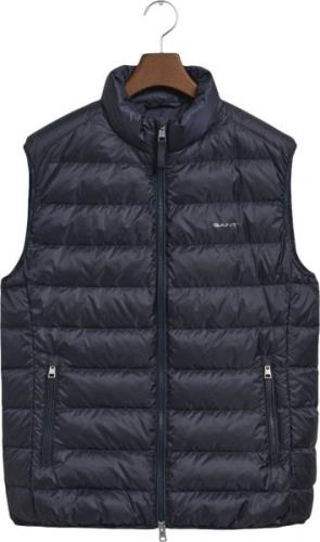 Gant Light Down Vest Mand Evening Blue Veste Str L - hos Magasin