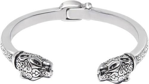 Nialaya Men's Panther Bangle in Stainless Steel M - Armbånd hos Magasi...