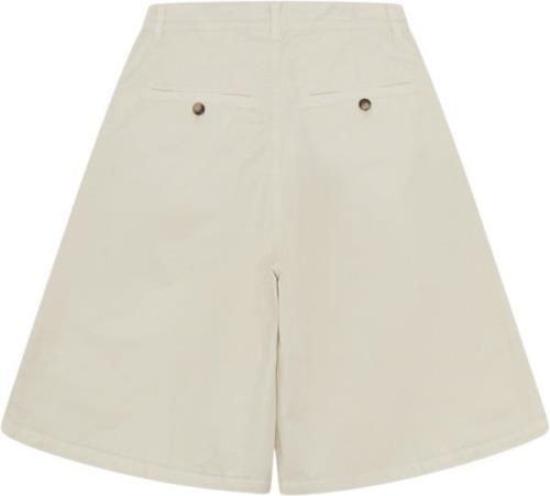 Woodbird Wbbri Paper Shorts Kvinde Off White Casual Shorts Str L - hos...