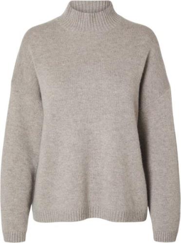 Selected Femme Slfcille LS Cashmere Blend Knit High Neck Noos Kvinde I...