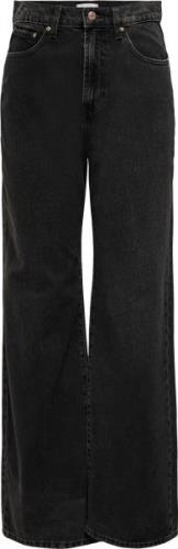 ONLY Onlhope EX HW Wide DNM Rea129 Noos Kvinde Black Denim Wide Jeans ...