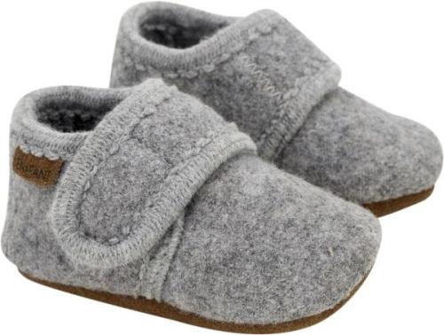 En Fant Baby Wool Slippers Grey Melange Hjemmesko Str 25\26 - Uld hos ...