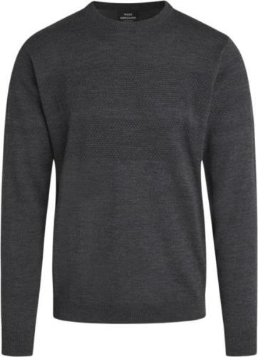 Mads Nørgaard - Copenhagen Merino Wool Klap Knit Mand Grå Sweaters Str...