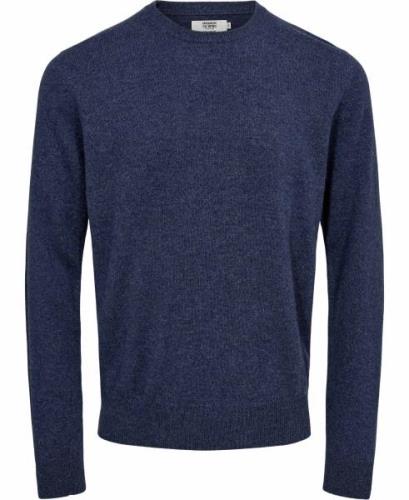 Magasin Mads 2 100% Cashmere Mand Dark Blue Melange Sweaters Str L Cas...