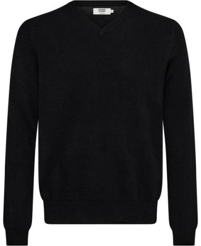 Magasin Mads 1 100% Cashmere Mand Black Sweaters Str L Cashmere