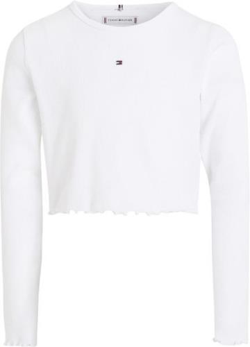 Tommy Hilfiger Essential RIB TOP L/S Str 5 år / 110 cm - White Bluser ...