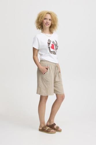 Sorbet Sbalexa Solid Shorts Kvinde Sandshell Bermudashorts Str L - hos...