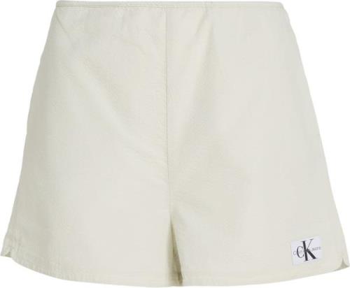 Calvin Klein Seersucker Shorts Kvinde Cga Casual Shorts Str L - hos Ma...