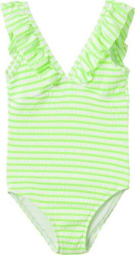 Name It Nkfzaley Swimsuit Str 134/140 - Green Gecko/jet Stream Badedra...