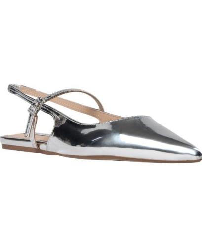 Steve Madden Krysten Sandal Kvinde Silver Ballerinaer Str 39 - hos Mag...