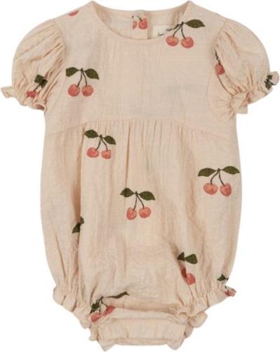 Konges Sløjd Vida Puff Sleeve Romper Gots Str 18M - Ma Grande Cerise P...