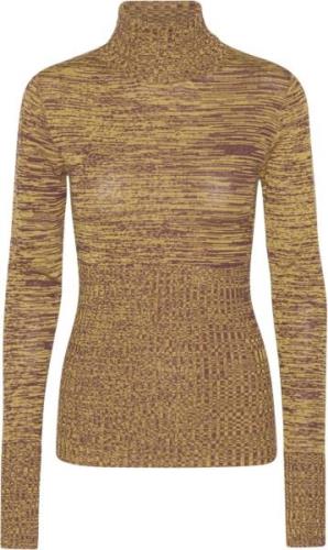 REMAIN High Rib Roll Neck Kvinde Old Gold Comb. Rullekraver Str 40 - h...