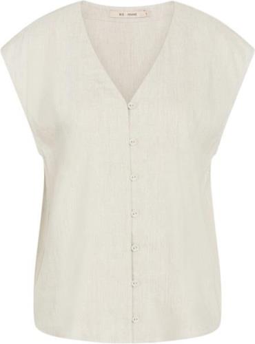 Rue de Femme ¤ Paislee Shirt RdF ¤ Kvinde Vanilla Cream Kortærmede Skj...