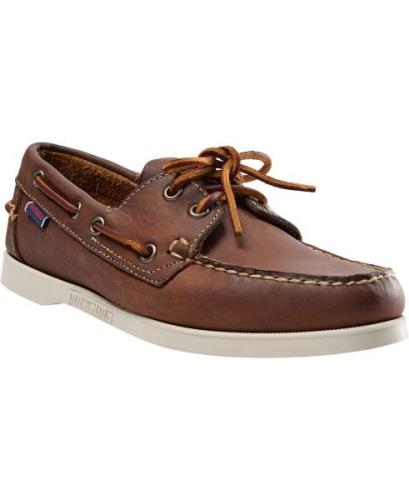 Sebago Docksides Crazy H W Kvinde 912 - Brown Tan Snøresko Str 8 (38,5...