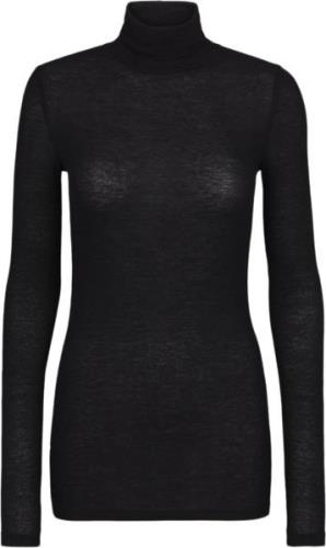 Bruuns Bazaar Angelabb Roll Neck Kvinde Black Rullekraver Str L - Uld ...