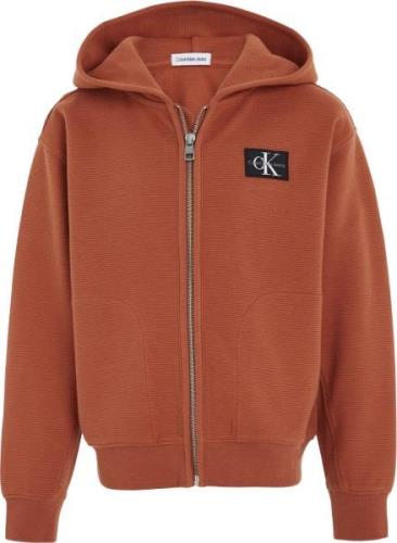 Calvin Klein Zipthrough Sweatshirt With Badge Logo Str 8 år - Gan Hætt...