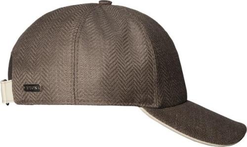 ETON Beige Linen Wool Baseball Cap L - Kasketter Uld hos Magasin