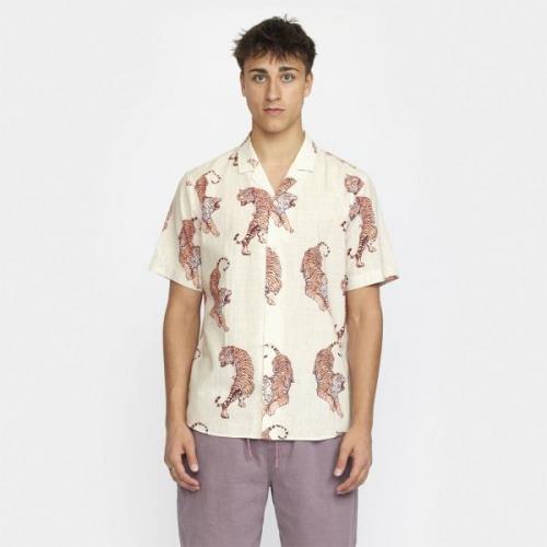 RVLT / Revolution Short Sleeved Shirt With a Cuban Collar in a Cottons...