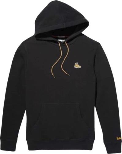 TIMBERLAND Boots Logo Hoodie Mand Black Hoodies Str L - Bomuld hos Mag...