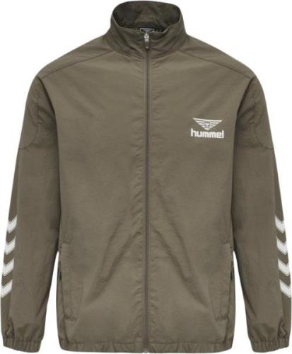 Hummel Hmlnikki ZIP Jacket Mand Brown Fleece Str L - Nylon hos Magasin