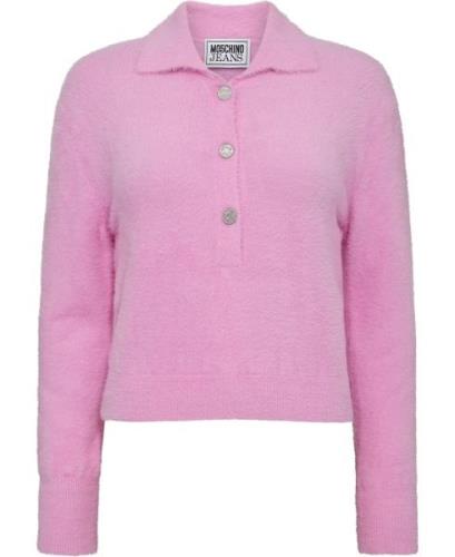 Mo5ch1no jeans Sweater Kvinde Violet 239 Cardigans Str L - hos Magasin