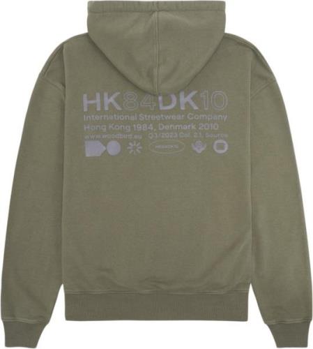 Woodbird Wbpope Hkdk Hoodie Mand Army Green Hoodies Str L - hos Magasi...