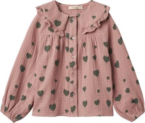 Fliink Love LS Blouse Str 6Y/116 - Ash Rose Aop Bluser hos Magasin