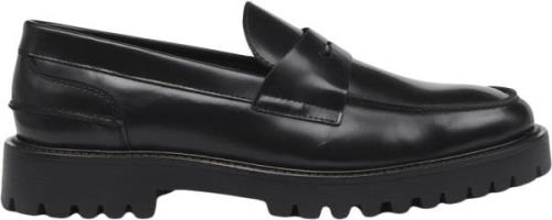 Garment Project Aaron Penny Loafer Black Polido Mand Black Loafers Str...